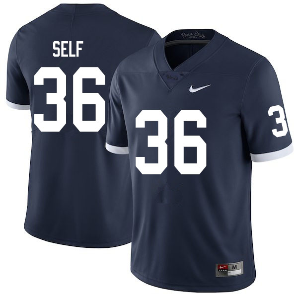 Men #36 Makai Self Penn State Nittany Lions College Throwback Football Jerseys Sale-Navy - Click Image to Close